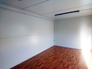 kontener mieszkalny biurowy w budowie wyposażony